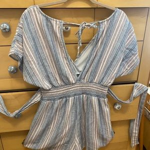 American Eagle Stripped Romper